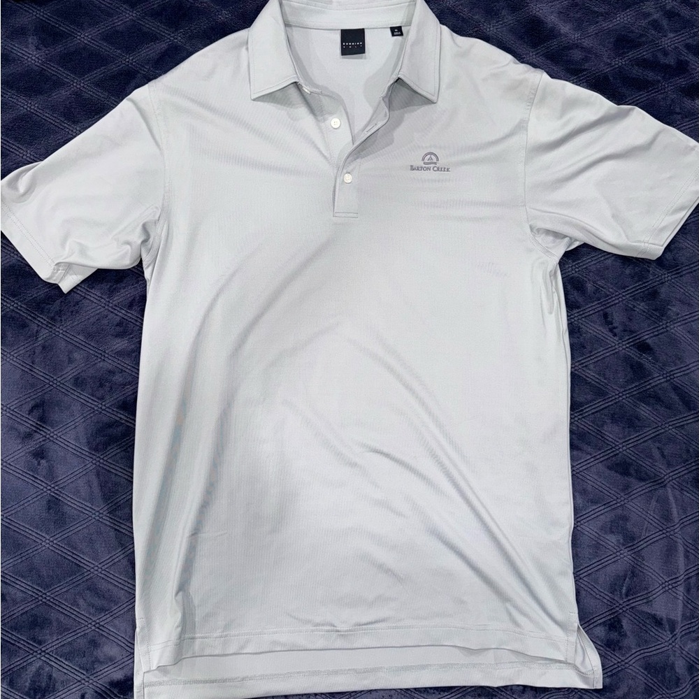 Dunning Golf Light Grey Polo Shirt Premium Cotton Blend